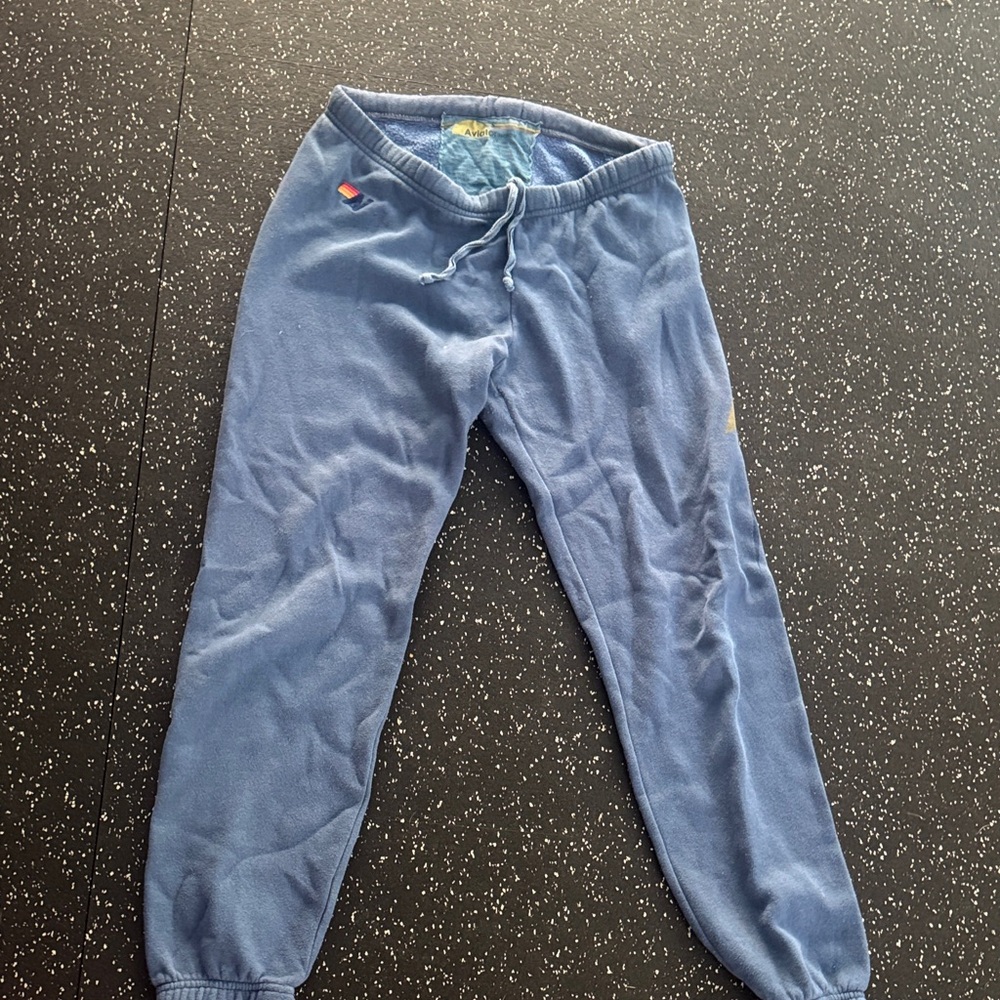 Aviator nation Blue Joggers sweatpants size medium